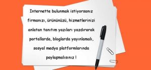 Neden SEO uyumlu tanıtım yazısı